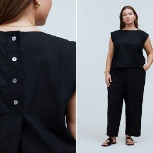 NWT Madewell Black Sleeveless Top